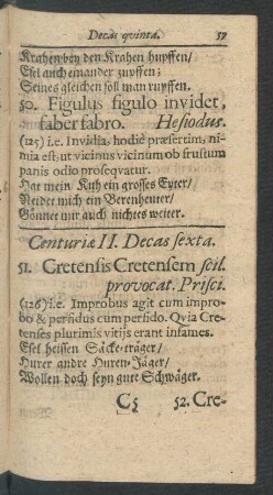 Centuriae II. Decas sexta.