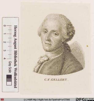 Bildnis Christian Fürchtegott Gellert