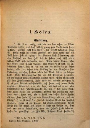 Die zwölf kleinen Propheten : ein Wegweiser zum Verständnis des Prophetenwortes für die Gemeinde