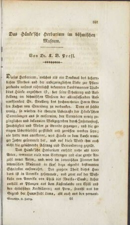 Das Hänke'sche Herbarium im böhmischen Museum