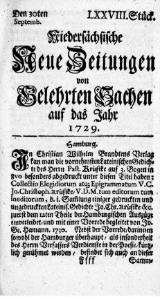 LXXVIII. Stück.