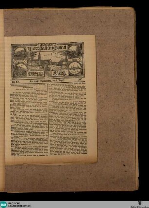 Badische Landes-Zeitung, Badisches Unterhaltungsblatt, Nr. 178