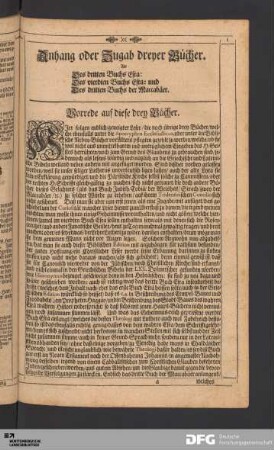 Anhang oder Zugab dreyer Bücher