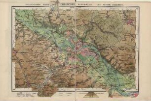 Physikalische Karte des Dresdener Elbthales und seiner Umgebung