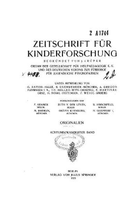 Titel : ORIGINALIEN