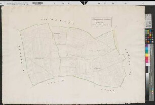 Altenrüthen (Rüthen) Katasterkarte Flur IV 1833 1 : 2500 71 x 102 kol. Zeichnung, Kopie kopiert: Dickmann KSA Nr. 706