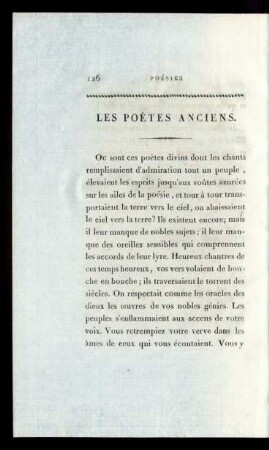 Les Poètes Anciens.