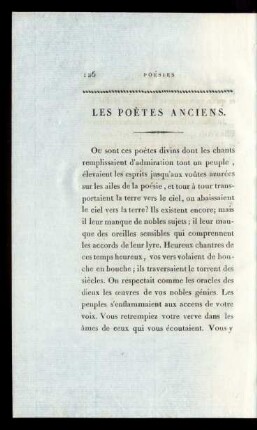 Les Poètes Anciens.