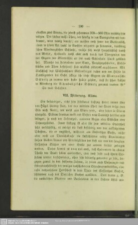 VII. Witterung. Klima