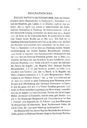 Biographisches.