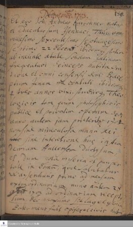 Lebenslauf von Johann Andreas Kürschner.