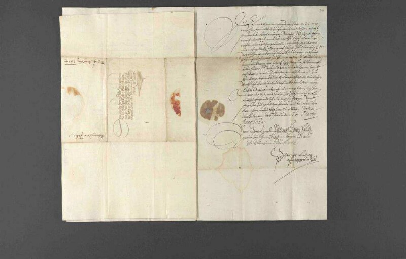 Pfalzgraf Philipp Ludwig wünscht, dass sich Württemberg und Baden bei dem Kurfürsten von Bayern wegen der Wittumsstreitigkeit der verwitweten Pfalzgräfin Anna Margaretha gemeinschaftlich verwenden möchten, was auch von König Sigismund III. von Polen befürwortet wird.