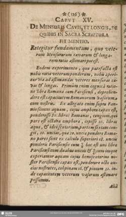Caput XV. De Mensuris Causis, Et Longis, De Quibus In Sacra Scriptura Fit Mentio