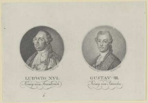 Doppelbildnis der Könige Ludwig XVI. von Frankreich und Gustav III. von Schweden