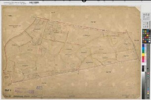 Greven (Greven), Flurbereinigung Aldrup, Bl.04 Zuteilungskarte Greven l.d.E. Flur 117