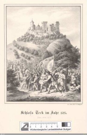 Schloss Teck im Jahr 1525 : Höhe 2702 W F