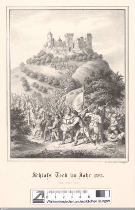 Schloss Teck im Jahr 1525 : Höhe 2702 W F