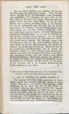 a) Ueber die Eintheilung der Landschaft Eiderstedt [et]c.