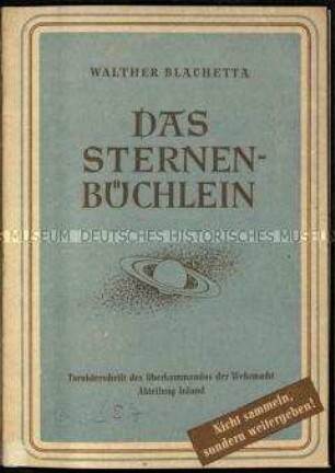 Schrift zur Vermittlung astronomischen Grundwissens