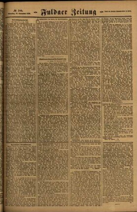 Zweite Ausgabe vom Dienstag, den 16. November 1920.