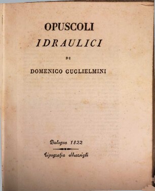 Opuscoli idraulici