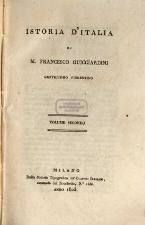 Istoria d'Italia, 2