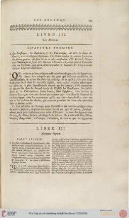 Livre III / Liber III
