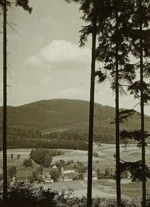 Czorneboh. Ansicht von Westen