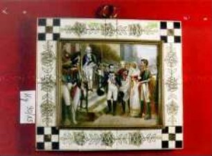 Napoleon Bonaparte empfängt die preußische Königin Luise am 6. Juli 1807 in Tilsit