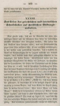 252-259 Das Lesen der griechischen und lateinischen Schriftsteller auf christlichen Bildungsanstalten : Fortsetzung