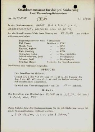 Seeburger, Oskar