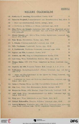 Neuere Ölgemälde (Nr. 346-430)