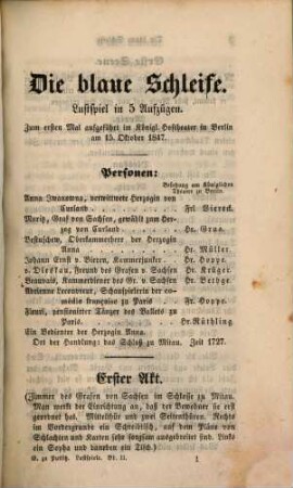 Lustspiele, 2