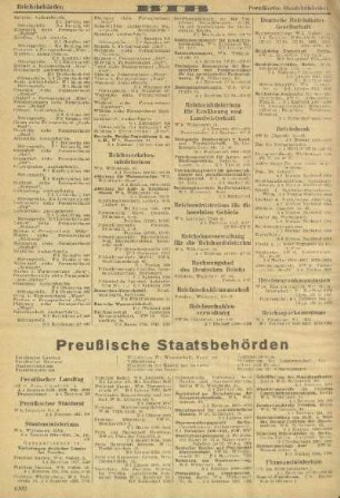 Preußische Staatsbehörden
