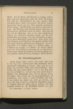 25. Einbildungskraft