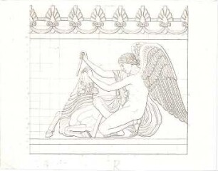 Klenze, Leo von; München; Residenz, Festsaalbau - Wandgemälde (Ansicht)