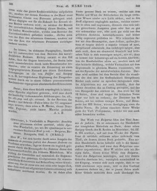 Anecdota quae processum civilem spectant. Hrsg. von A. Wunderlich. Göttingen: Vandenhoeck & Ruprecht 1841