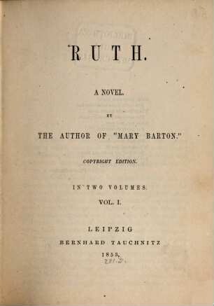 Ruth : a novel. 1
