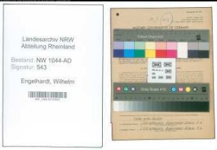 Entnazifizierung Wilhelm Engelhardt , geb. 31.12.1906 (Amtssekretaer)