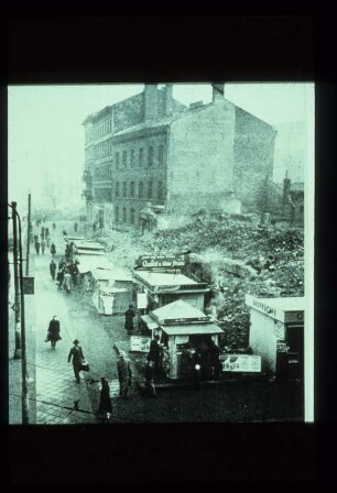 Diapositiv: Schlesische Straße, um 1945