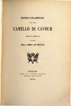 Discorsi parlamentari del Conte Camillo di Cavour : raccolti e pubblicati per ordine della camera dei deputati, 9