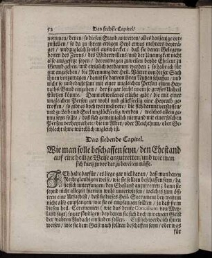 Das siebende Capitel.