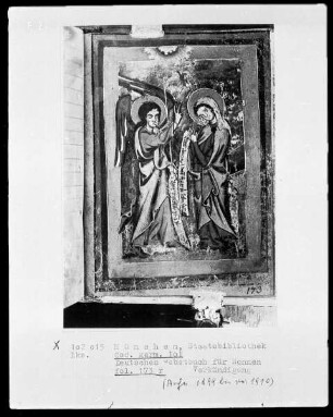 Deutsches Gebetbuch für Nonnen — Verkündigung, Folio 173recto