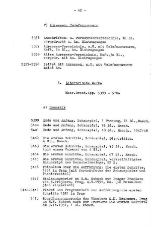 6. Literarische Werke