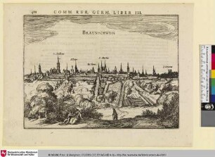 Ansicht von Braunschweig mit den Ruhenden