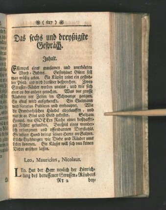 [Das sechs und dreyßigste Gespräch. - Das viertzigste Gespräch.]