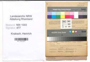 Entnazifizierung Heinrich Knabach , geb. 15.12.1902 (Gastwirt)