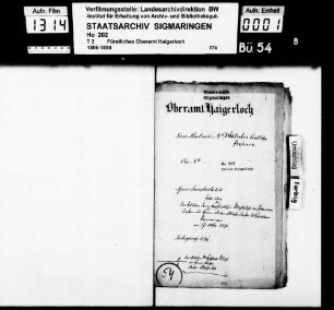Landestrauer wegen Ablebens des Fürsten Anton Aloys zu Hohenzollern-Sigmaringen