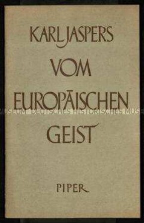 Vortrag zur europäischen Nachkriegsordnung gehalten in Genf
