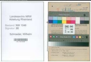 Entnazifizierung Wilhelm Schroeder , geb. 08.12.1903 (Lehrer)